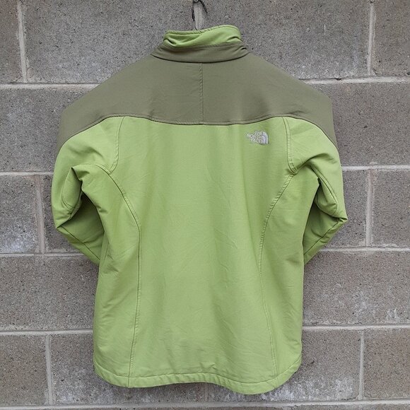 The North Face Apex Jacket Women's XL Green Full Zip Drawstring Waist 2674-A - Picture 5 of 9